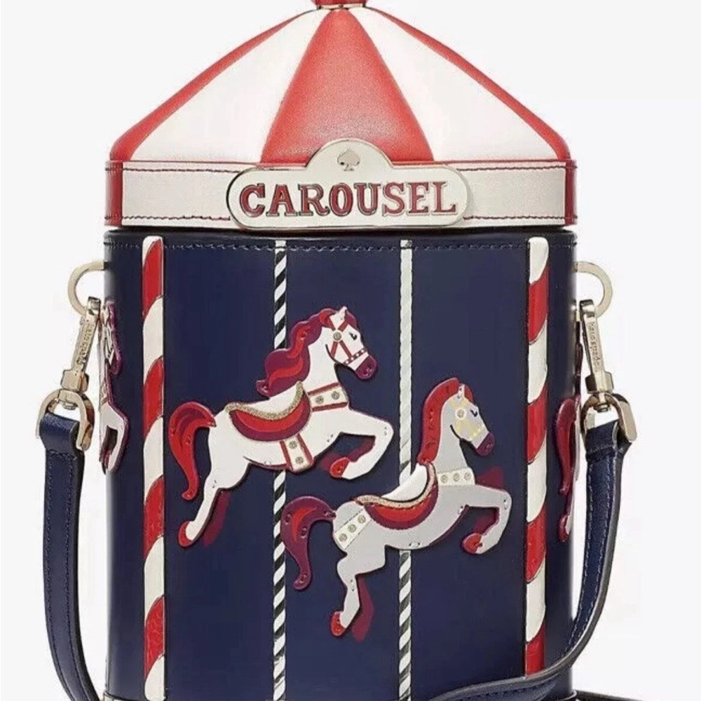 Kate spade ♠️ Winter Wonders holiday novelty bag 3D carousel crossbody purse NWT